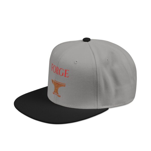 Embroidered Snapback Cap - Forge Design - Image 9