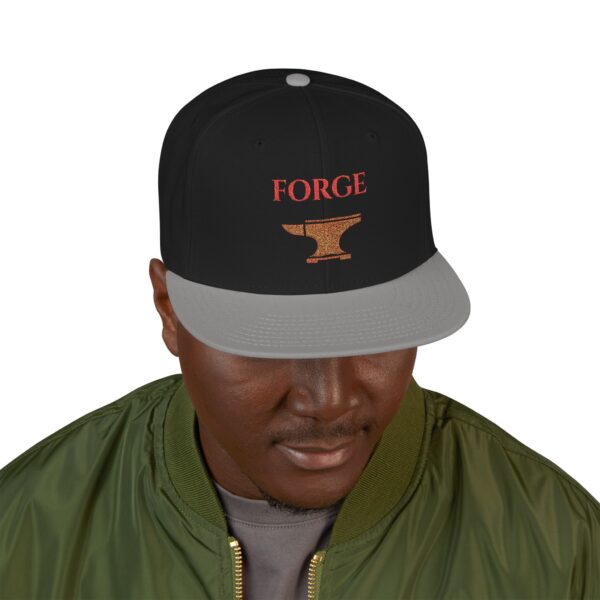 Embroidered Snapback Cap - Forge Design